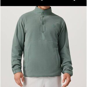 Vuori Aspen 1/2 Snap Green Marsh Mock Neck Fleece Pullover XL